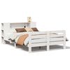 vidaXL Massivholzbett ohne Matratze Wei&szlig; 150x200 cm Kiefernholz