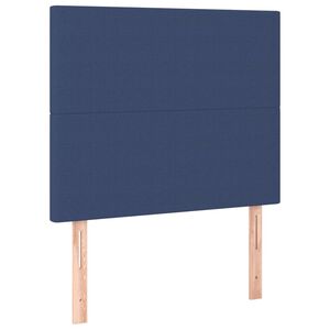 vidaXL Kopfteil Blau 80x5x118/128 cm Stoff