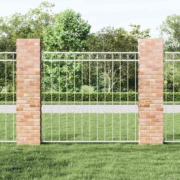 vidaXL Zaunelement Assen Wei&szlig; 170 x 150 cm Stahl