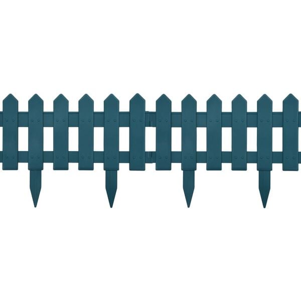 vidaXL Rasenkanten 25 Stk. Gr&uuml;n 10 m PP