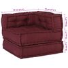 vidaXL Modulares Sofa 3 pcs Kastanienbraun Stoff
