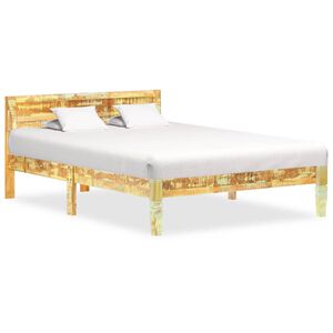 vidaXL Massivholzbett Altholz 120x200 cm