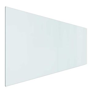 vidaXL Feuerstelle Glasplatte Transparent 120 x 50 cm Glas