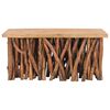 vidaXL Couchtisch 100x40x47,5 cm Massives Altholz und Teakholz