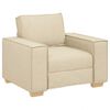 vidaXL Sofa Stuhl Creme 100x78x84 cm Stoff