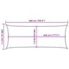 vidaXL Sonnensegel 160 g/m&sup2; Rot 2x5 m HDPE