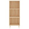 vidaXL Sideboard Sonoma-Eiche 34,5x32,5x90 cm Holzwerkstoff
