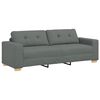 vidaXL 3-Sitzer-Sofa Dunkelgrau 220x78x80 cm Stoff