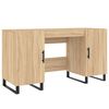vidaXL Schreibtisch Sonoma-Eiche 140x50x75 cm Holzwerkstoff