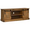 vidaXL TV-Schrank HALDEN 2 Schiebet&uuml;ren 150x40x60 cm Massivholz