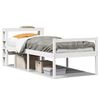vidaXL Seniorenbett mit Kopfteil ohne Matratze Wei&szlig; 90x190 cm