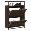 vidaXL Schuhschrank Braun Eichen-Optik 75x34x112 cm Holzwerkstoff