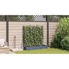 vidaXL Garten-Pflanzgef&auml;&szlig; 3 pcs Hellgrau 120 x 40 x 125,5 cm Stahl