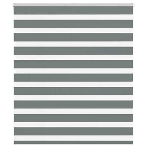 vidaXL Zebrarollo Dunkelgrau 135x100 cm Stoffbreite 130,9 cm Polyester