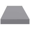 vidaXL Schwebende Wandregale 4 Stk. Grau 90x23,5x3,8cm MDF