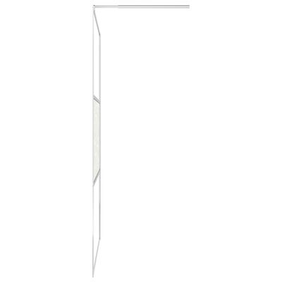 vidaXL Duschwand für Begehbare Dusche ESG-Glas Steindesign 90x195 cm