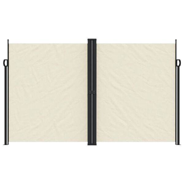 vidaXL Seitenmarkise Ausziehbar Creme 200x1200 cm