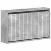 vidaXL Wandmontierter Schuhschrank ZWOLLE 71 x 17 x 43 cm Betongrau