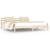 vidaXL Massivholzbett Kiefer 200x200 cm