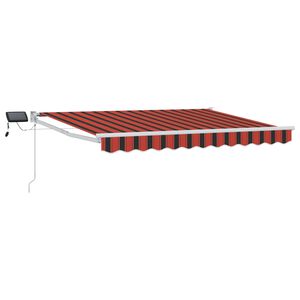 vidaXL Manuelle Gelenkarmmarkise mit LEDs 3,5 x 2 m