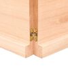 vidaXL Tischplatte 140x50x(2-4) cm Massivholz Eiche Unbehandelt