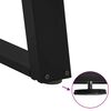 vidaXL Couchtischbeine U-Form 2 Stk. Schwarz 50x(30-31) cm Stahl