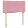 vidaXL Boxspringbett mit Matratze Rosa 90x190 cm Samt