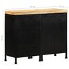 vidaXL Sideboard mit 3 Schubladen und 2 Türen Raues Mangoholz