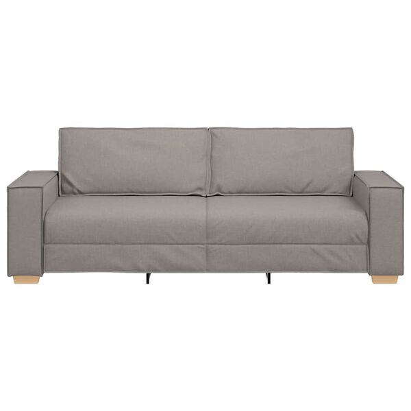 vidaXL 3-Sitzer-Sofa Taupe 180 cm Stoff