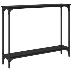 vidaXL Konsolentisch Schwarz Eichen-Optik 100 x 22,5 x 75 cm