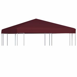 vidaXL Pavillondach 310 g / m&sup2; 3x3 m Weinrot