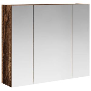 vidaXL Badezimmerspiegelschrank Altholz 60 x 14,5 x 50 cm