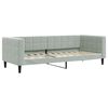 vidaXL Tagesbett Hellgrau 80x200 cm Samt