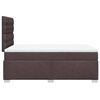 vidaXL Boxspringbett mit Matratze Dunkelbraun 120x190 cm Stoff