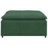 vidaXL Modulares Sofa Fußhocker-Modul Dunkelgrün 100x100x48 cm