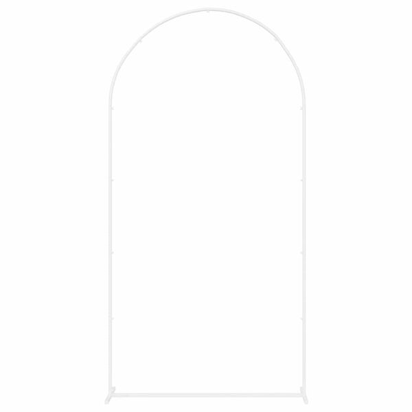 vidaXL Hochzeitsbogen Wei&szlig; 100 x 39 x 200 cm Stahl