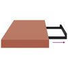 vidaXL Wandregal Wandmontiert 4 pcs Rot 90 x 23,5 x 4 cm Holzwerkstoff