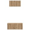 vidaXL TV-Schrankset Wandmontiert 2 pcs Artisan-Eiche Holzwerkstoff