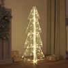 vidaXL Weihnachtsbaum mit 100 LEDs Warmes Wei&szlig; 120 cm Acryl