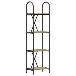 vidaXL B&uuml;cherregal 4 Ebenen 40 x 30 x 146 cm Holzwerkstoff