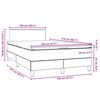 vidaXL Boxspringbett mit Matratze Rosa 120x210 cm Samt