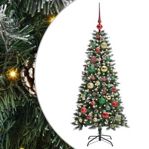 vidaXL K&uuml;nstlicher Weihnachtsbaum mit 150 LEDs mit St&auml;nder Gr&uuml;n 120 cm