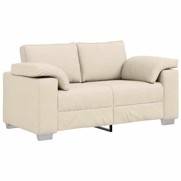 vidaXL Sofa Beige 160 x 77 x 82 cm Leinenmischgewebe