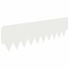 vidaXL Raseneinfassung 10 pcs 103 x 30 cm Metall Wei&szlig;