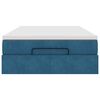 vidaXL Ottoman-Bett mit Matratze Dunkelblau 120x200 cm Samt