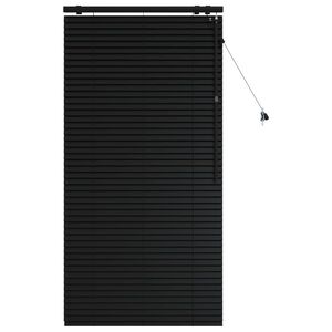 vidaXL Venezianische Jalousie Schwarz 75 x 160 cm 35 mm