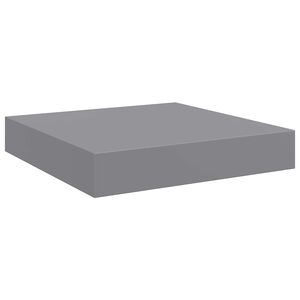 vidaXL Schweberegal Grau 23x23,5x3,8 cm MDF