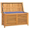 vidaXL Gartenbox mit Beutel 114x50x58 cm Massivholz Teak