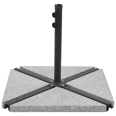vidaXL Sonnenschirm-Gewichtsplatten 4 Stk. Dreieckig Garu Granit 60 kg