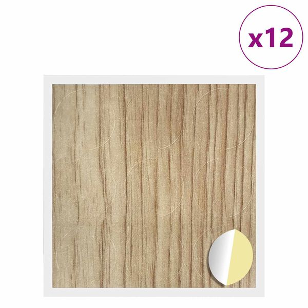 vidaXL Selbstklebende Schraubenabdeckung 12 pcs Artisan-Eiche